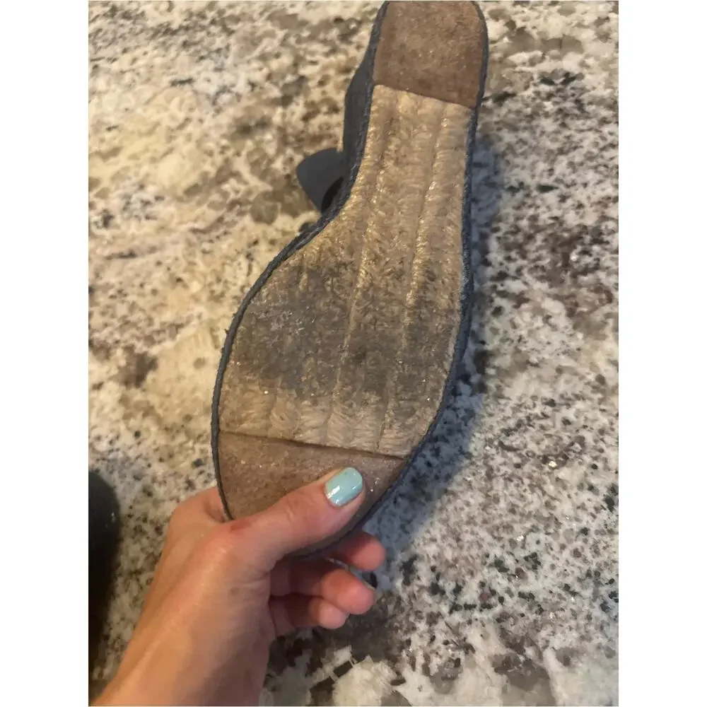 Lauren Ralph Lauren Charla Espadrille Wedge Sandal Size 9.5 Coastal Preppy Comfy